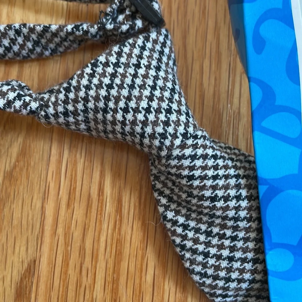 Andy and Evan toddler neck tie houndstooth wool pattern size 24/4T